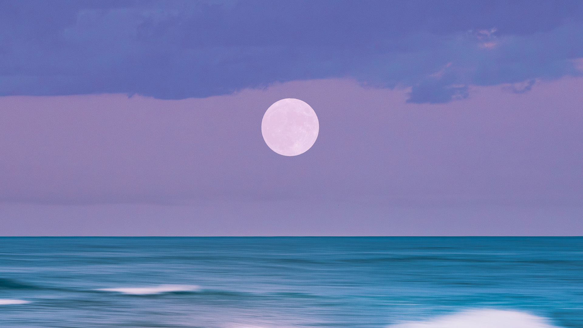 风景图 海上明月 治愈壁纸
