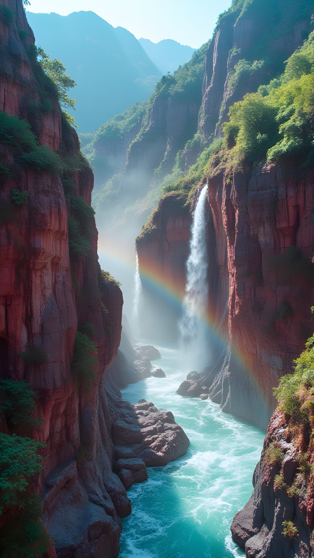 峡谷虹飞