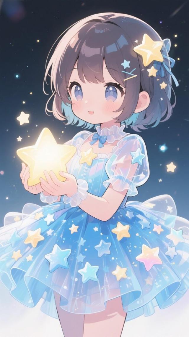 手捧星星